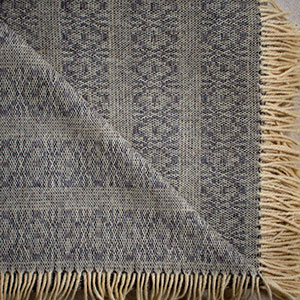  Beili Glas Welsh Blanket - Designed by Nicola Daley and handmade in Wales
