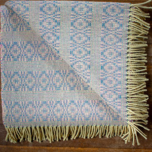  Beili Glas Welsh Blanket - Designed by Nicola Daley and handmade in Wales